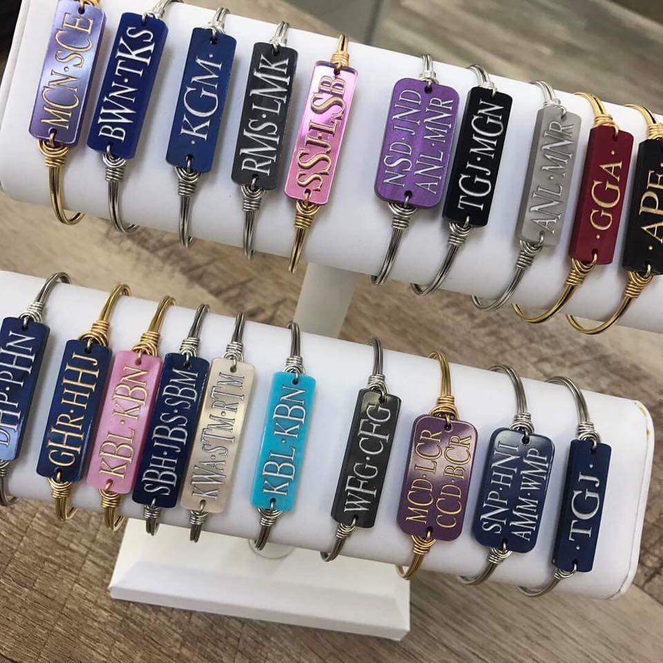 Monogram Hook Back Bracelets